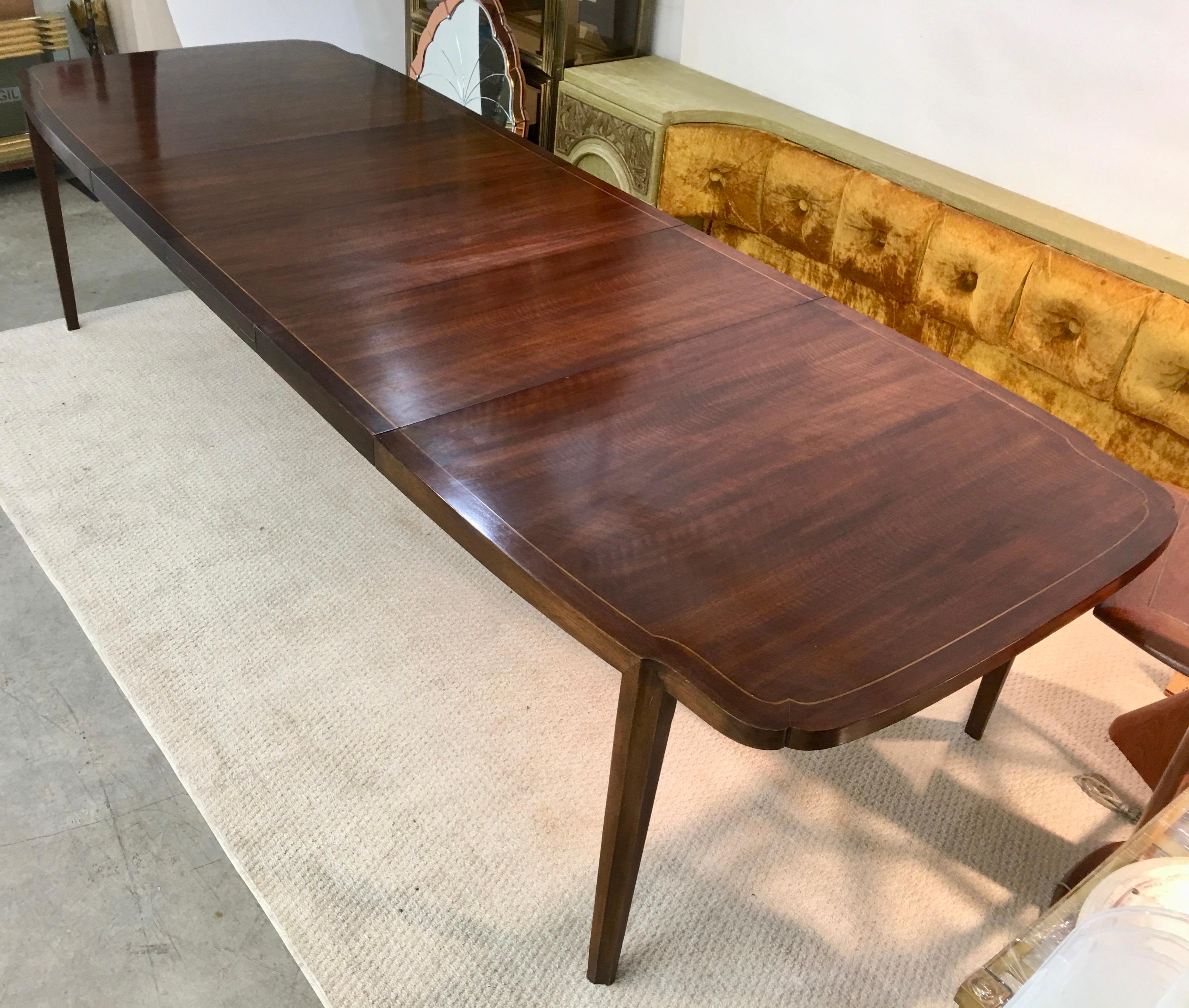 John Widdicomb Walnut Dining Table at 1stDibs | john widdicomb dining table