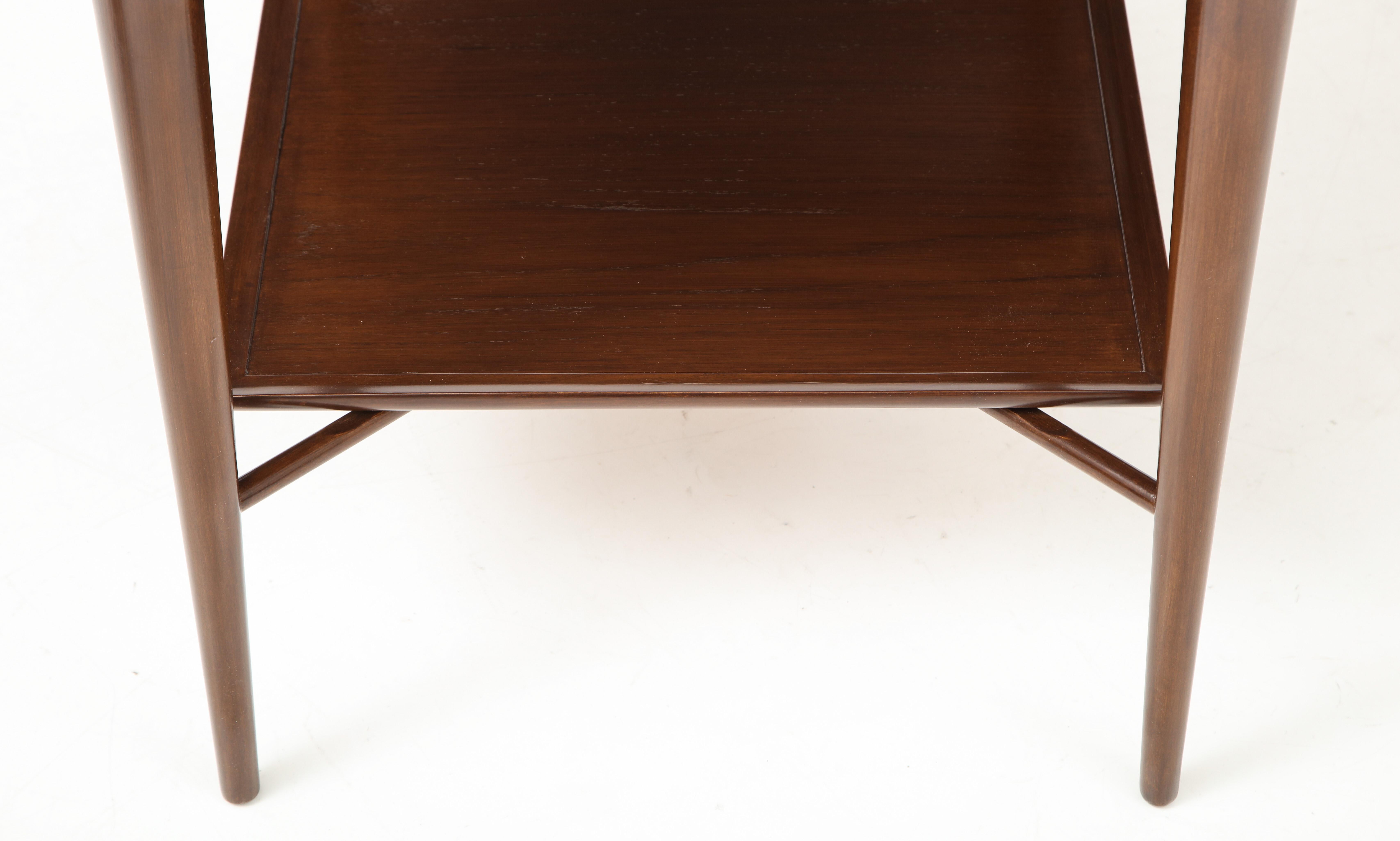 20th Century Gibbings, John Widdicomb Walnut, Teak Side Tables