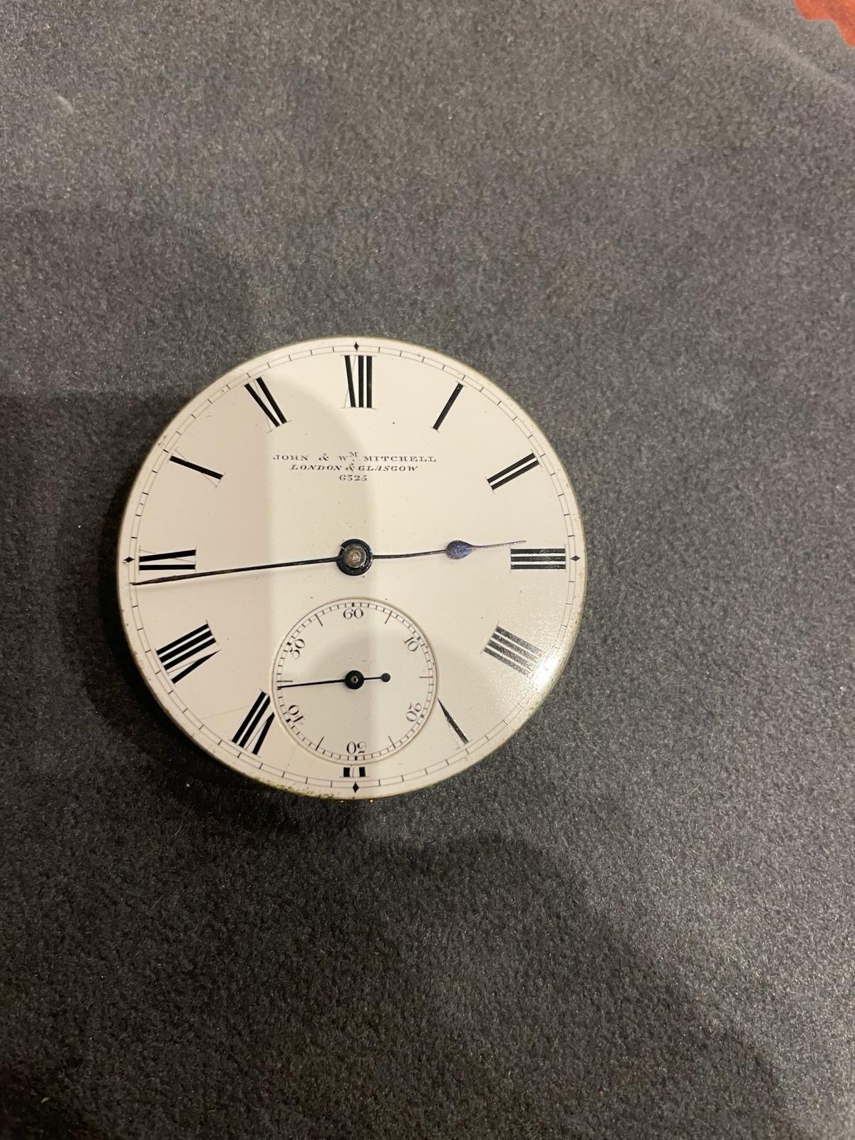John & Will Mitchell London & Glasgow 6325 Taschenuhr-Uhrwerk für Damen oder Herren im Angebot