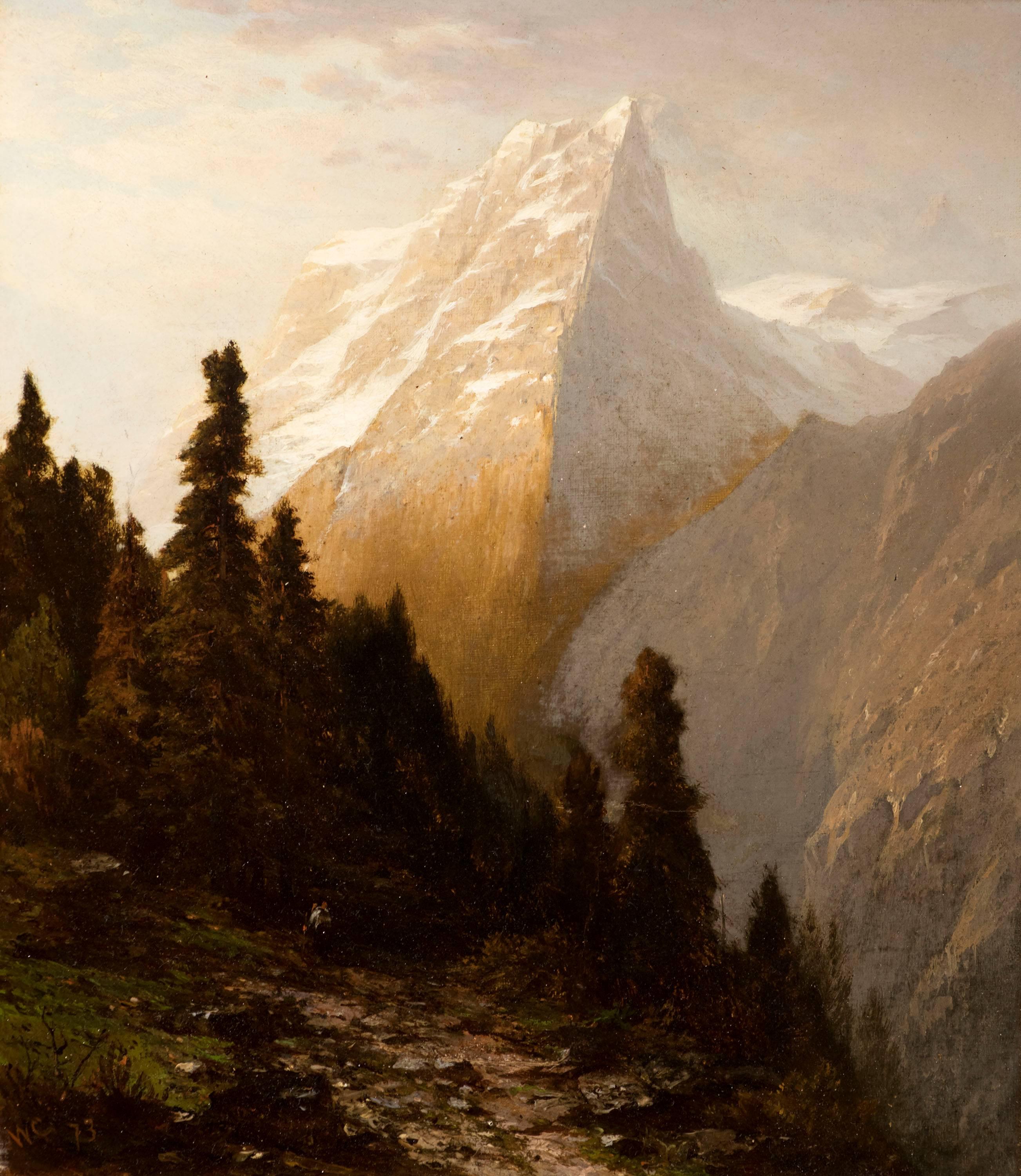 Alpine Scenery - Painting by John William Casilear