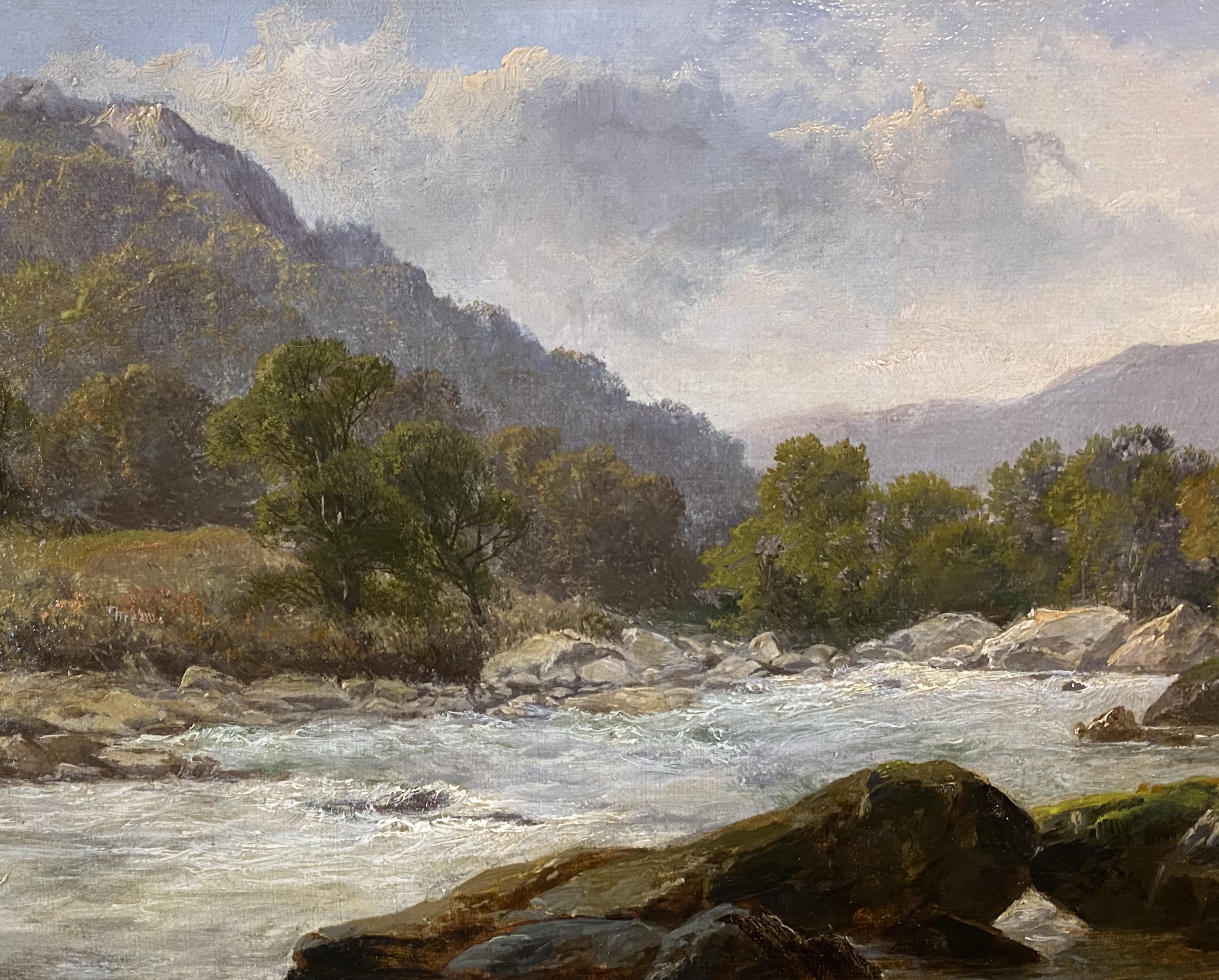 Un excelente paisaje fluvial de Connecticut, obra del artista estadounidense del río Hudson John William Casilear (1811-1893). Casilear nació en Nueva York, comenzó sus estudios con el maestro grabador Peter Maverick y luego estudió pintura