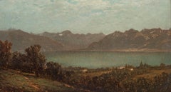 **Mountain Lake, Landscape by John William Casilear (1811-1893, American)