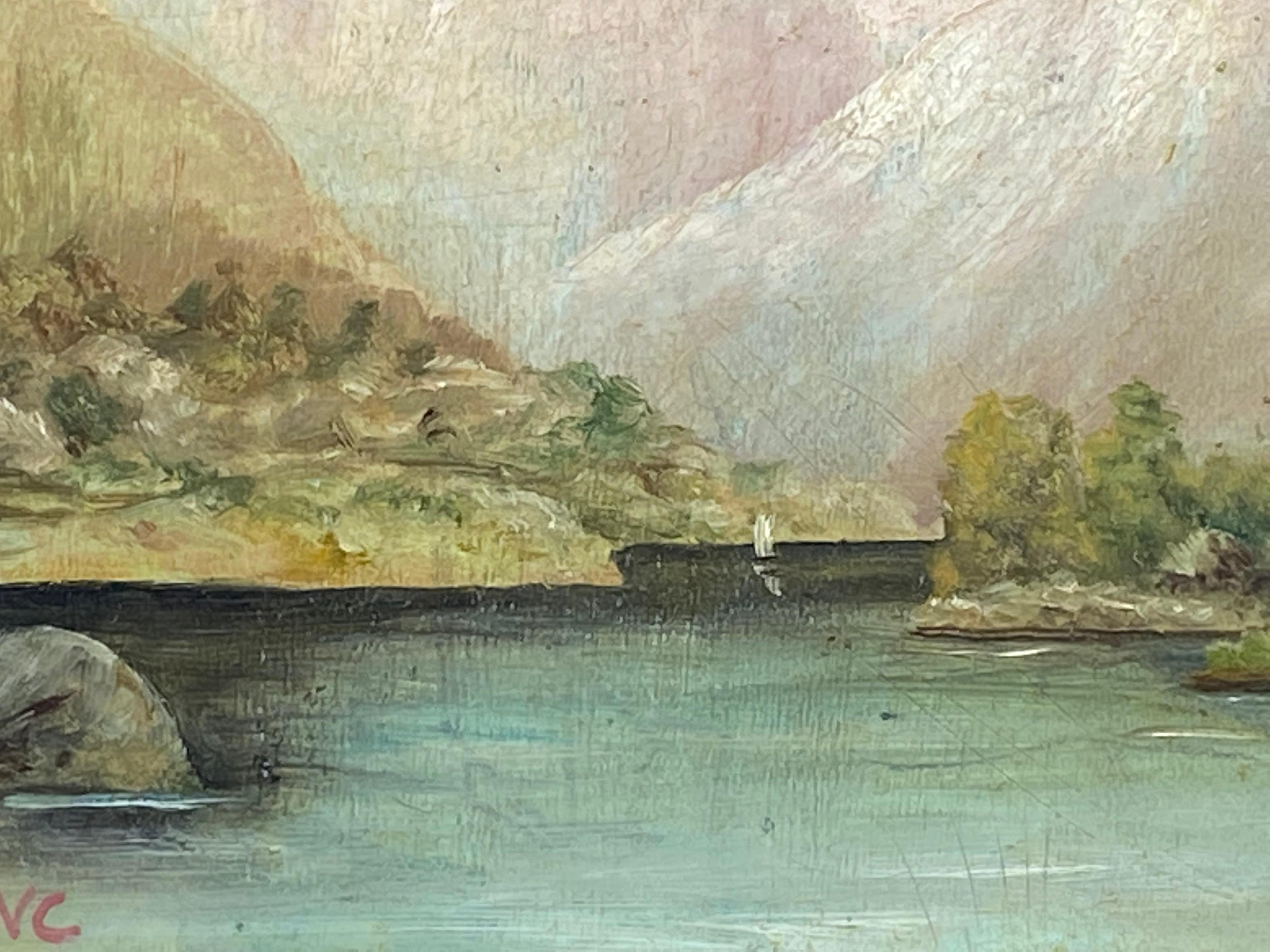 “View of Switzerland” - Academic Painting by John William Casilear