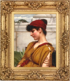 A Classical Beauty in Profile by John William Godward