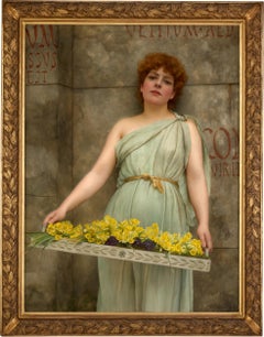 A Flower Seller by John William Godward