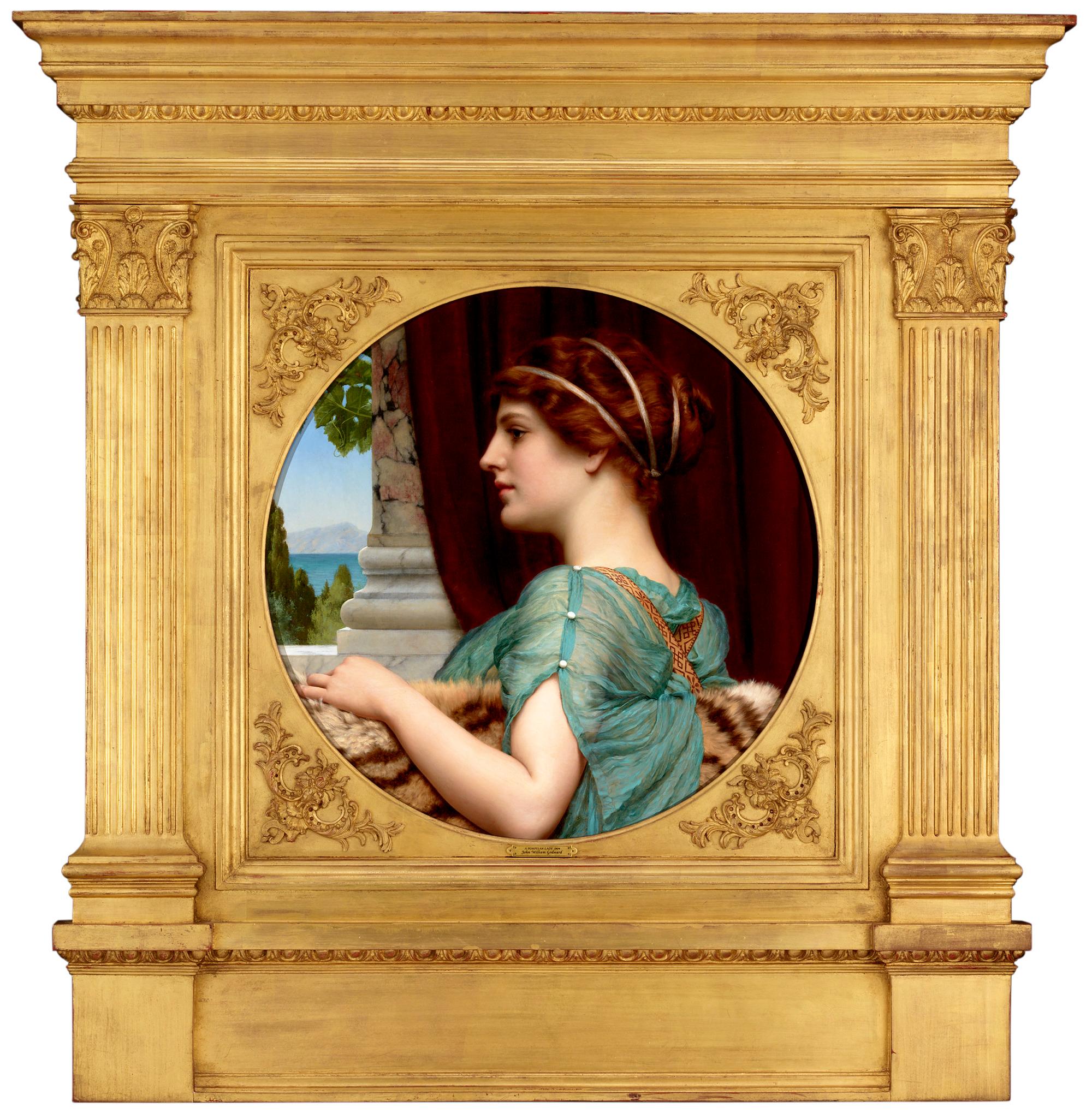  Eine pompejanische Dame – Painting von John William Godward