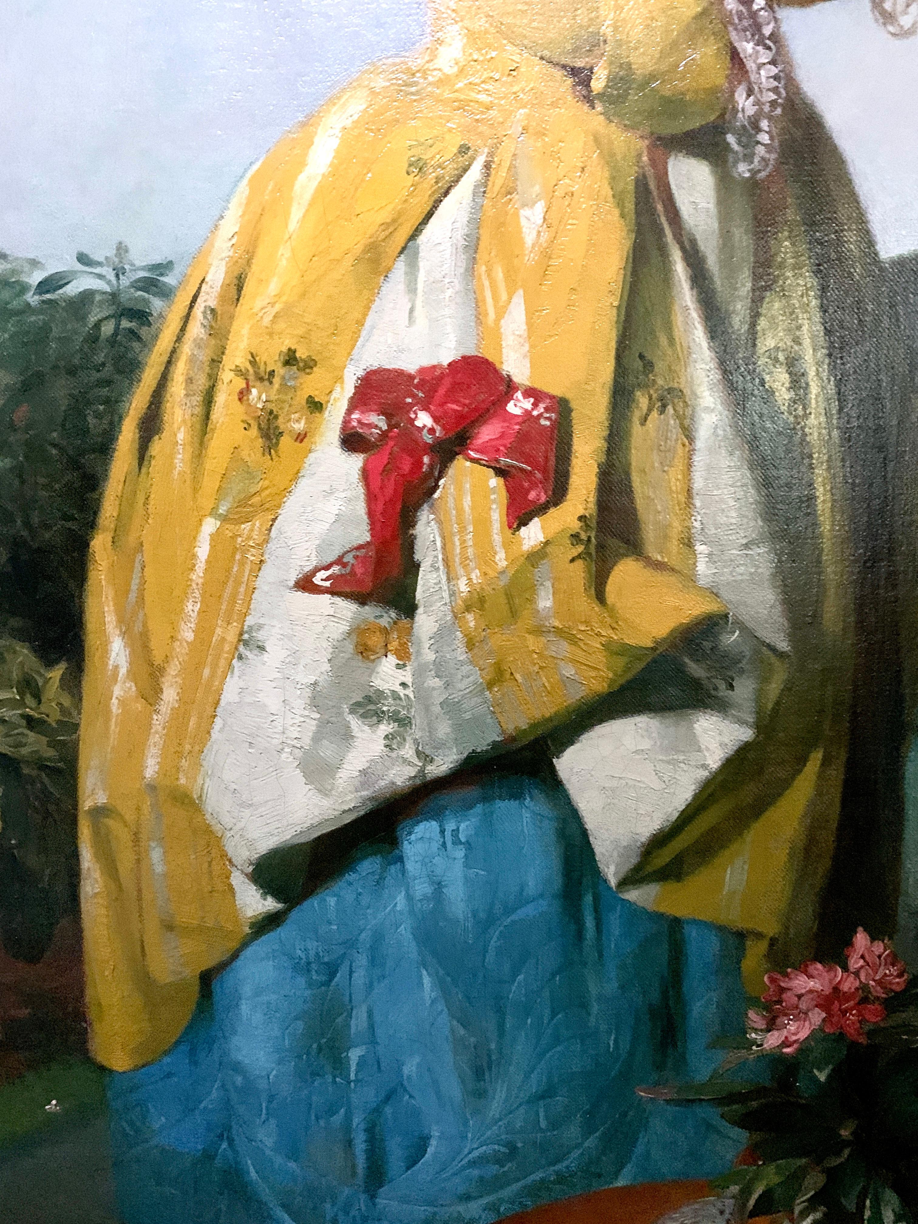 victorian oil painting portrait