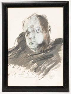John William Mills PPRBS ARCA FRSA (1933-2023) - 1963 Mixed Media, Orson Welles