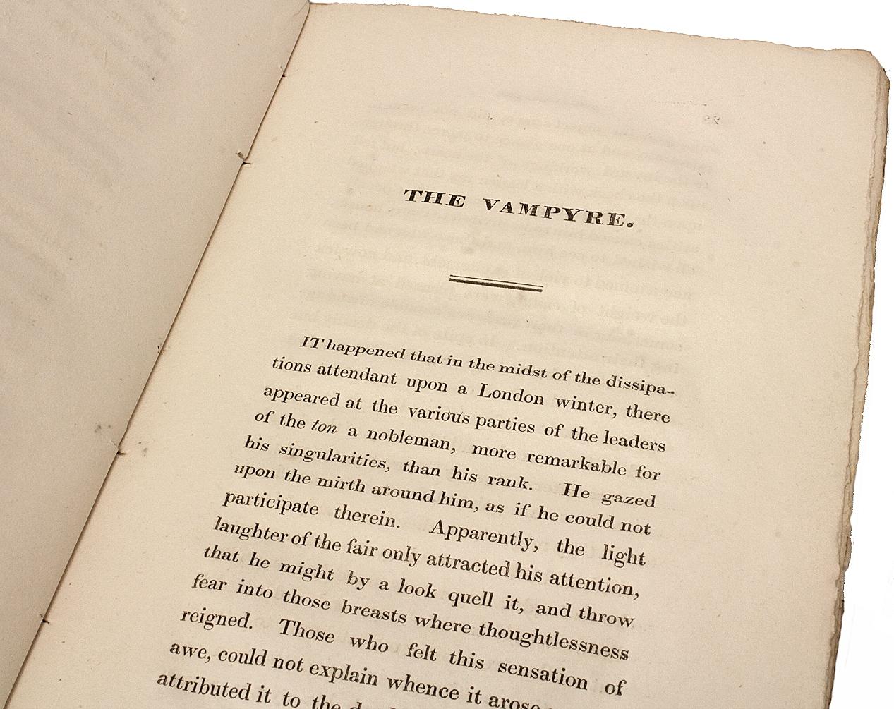 John William Polidori-the Vampyre-1819-1st Ed-Michael Sadleir's Copy In Good Condition For Sale In Hillsborough, NJ