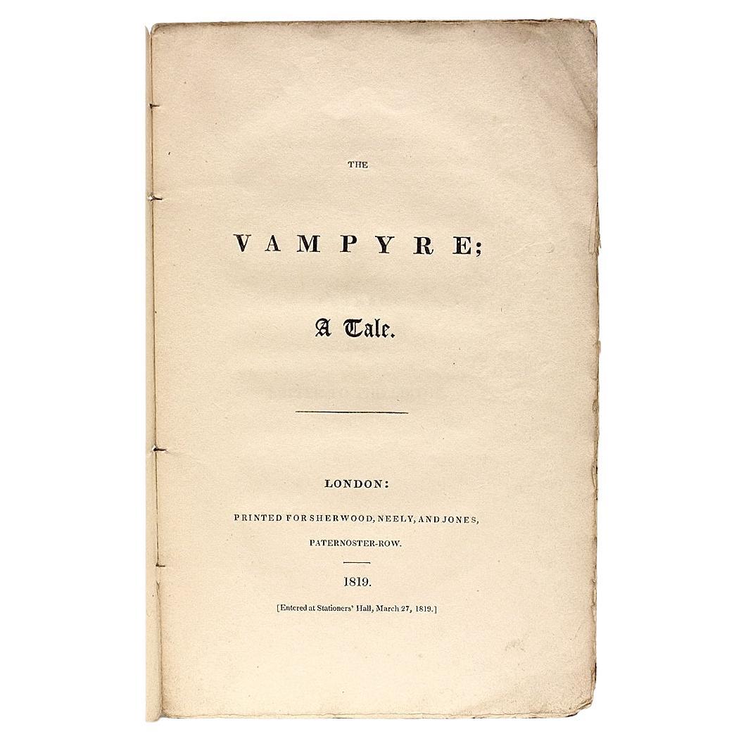 John William Polidori-the Vampyre-1819-1st Ed-Michael Sadleir's copie en vente