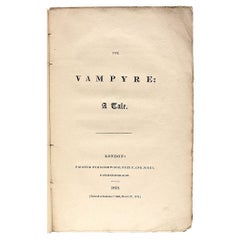 John William Polidori-the Vampyre-1819-1st Ed-Michael Sadleir's Copy