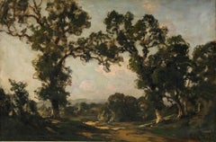 John William Schofield (1865-1944) - Spätes 19. Jahrhundert Öl, Sommerabend