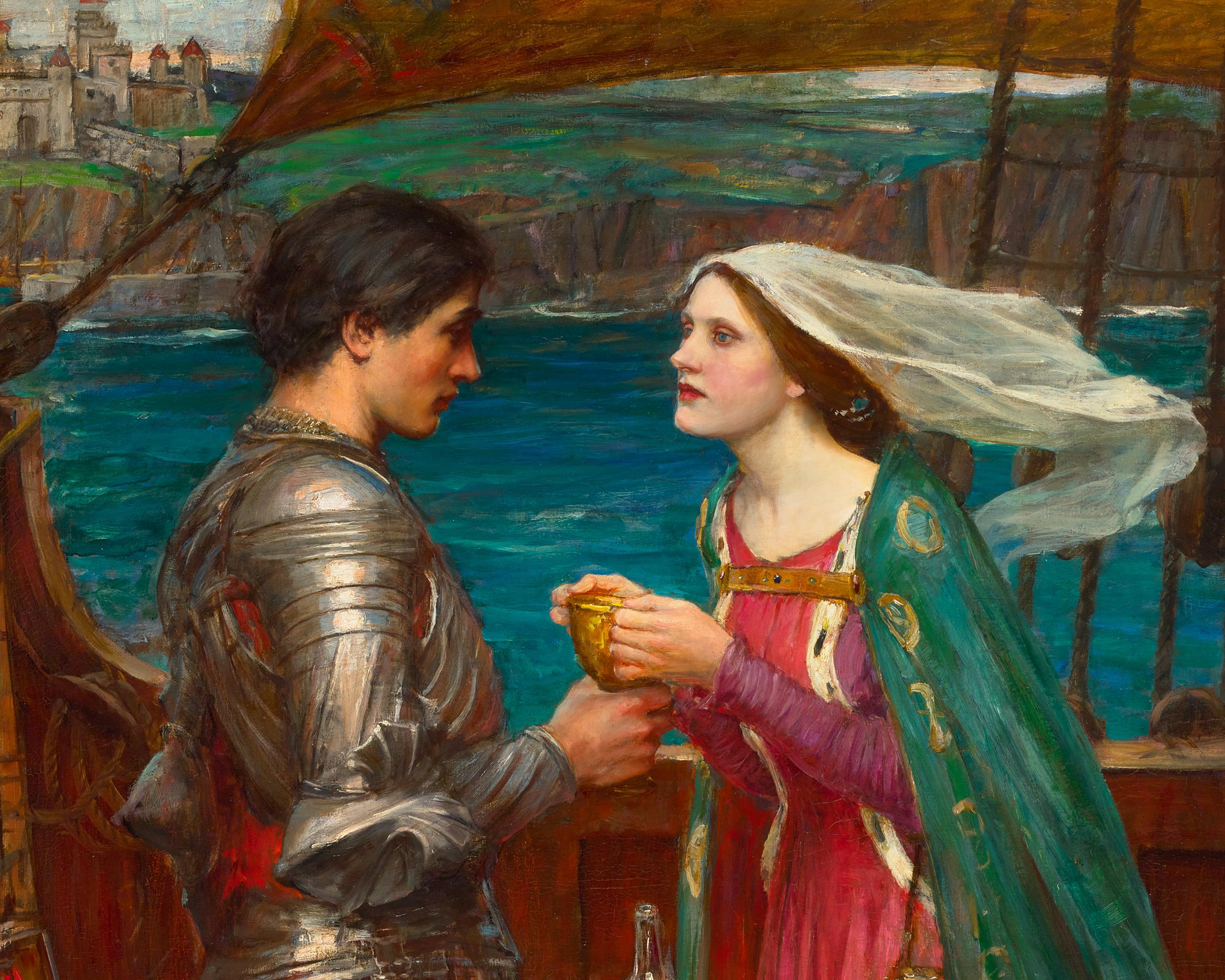 John William Waterhouse Tristram And Isolde By John William 