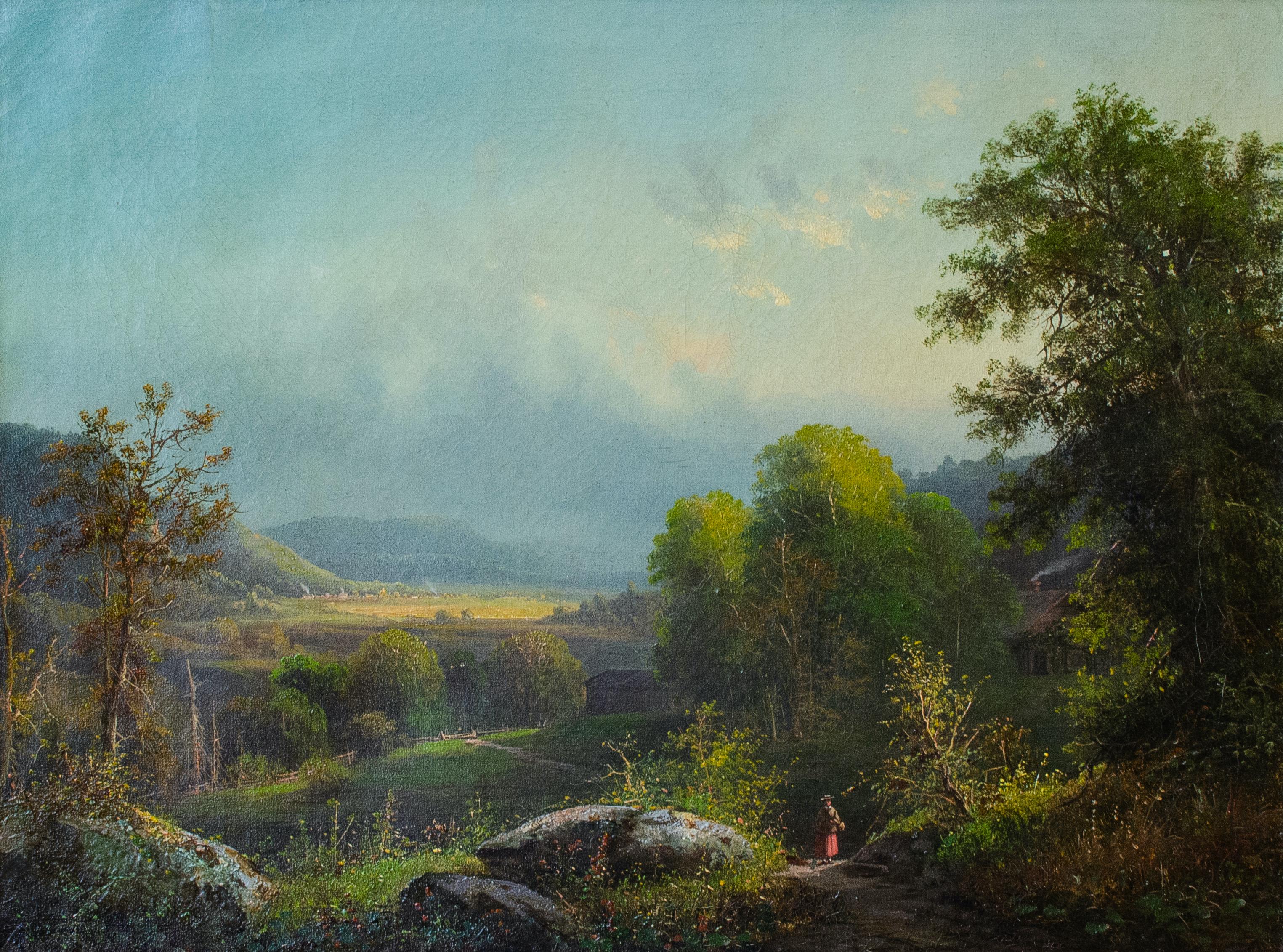 "Dover Plains" John Williamson, Hudson River School Landscape, Upstate New York