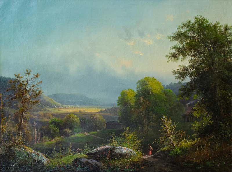 Hudson River School Landscape Paintings - 215 For Sale at 1stDibs