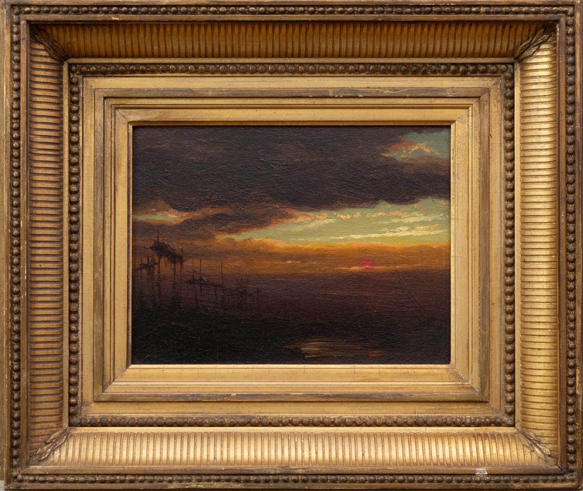 Evening, Sioux Burial Grounds - Painting by John Williamson