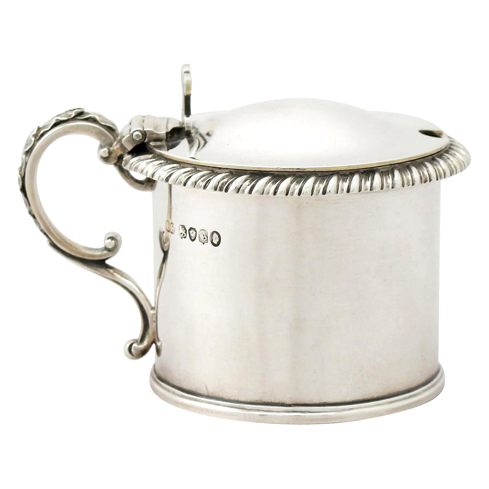 John Wilmin Figg Antique Sterling Silver Mustard Pot