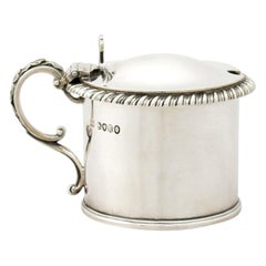 John Wilmin Figg Antique Sterling Silver Mustard Pot