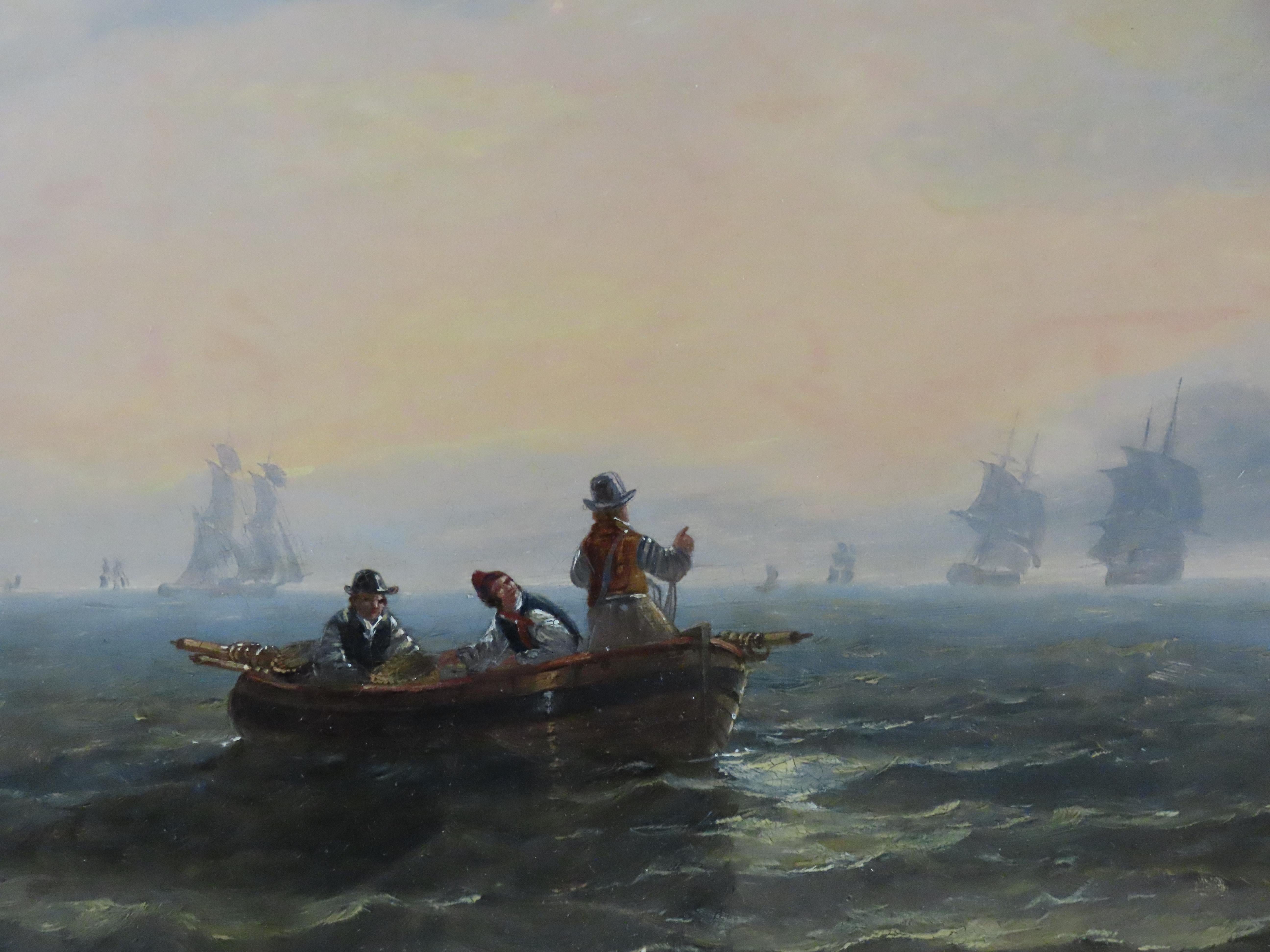 Original Öl auf Leinwand, John Wilson Carmichael, 