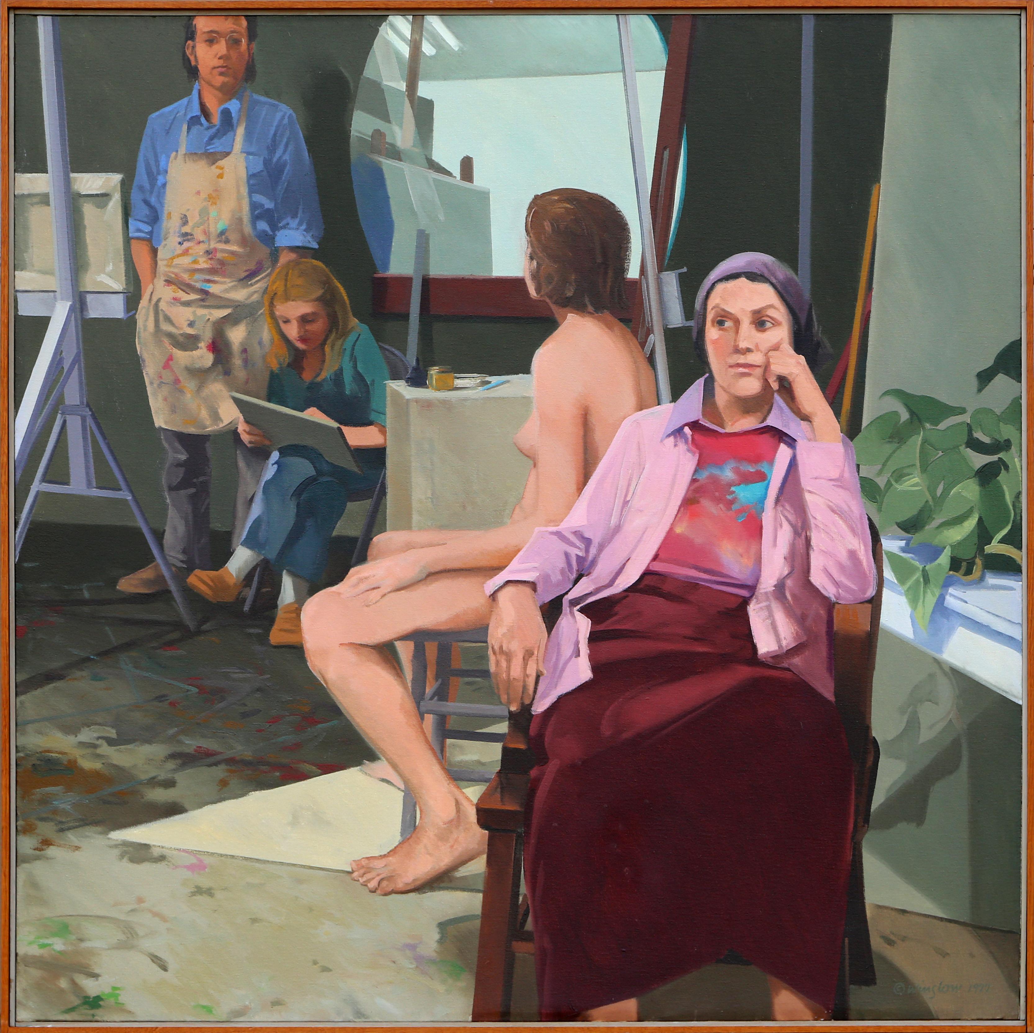 In the Studio, Large Painting by John Winslow