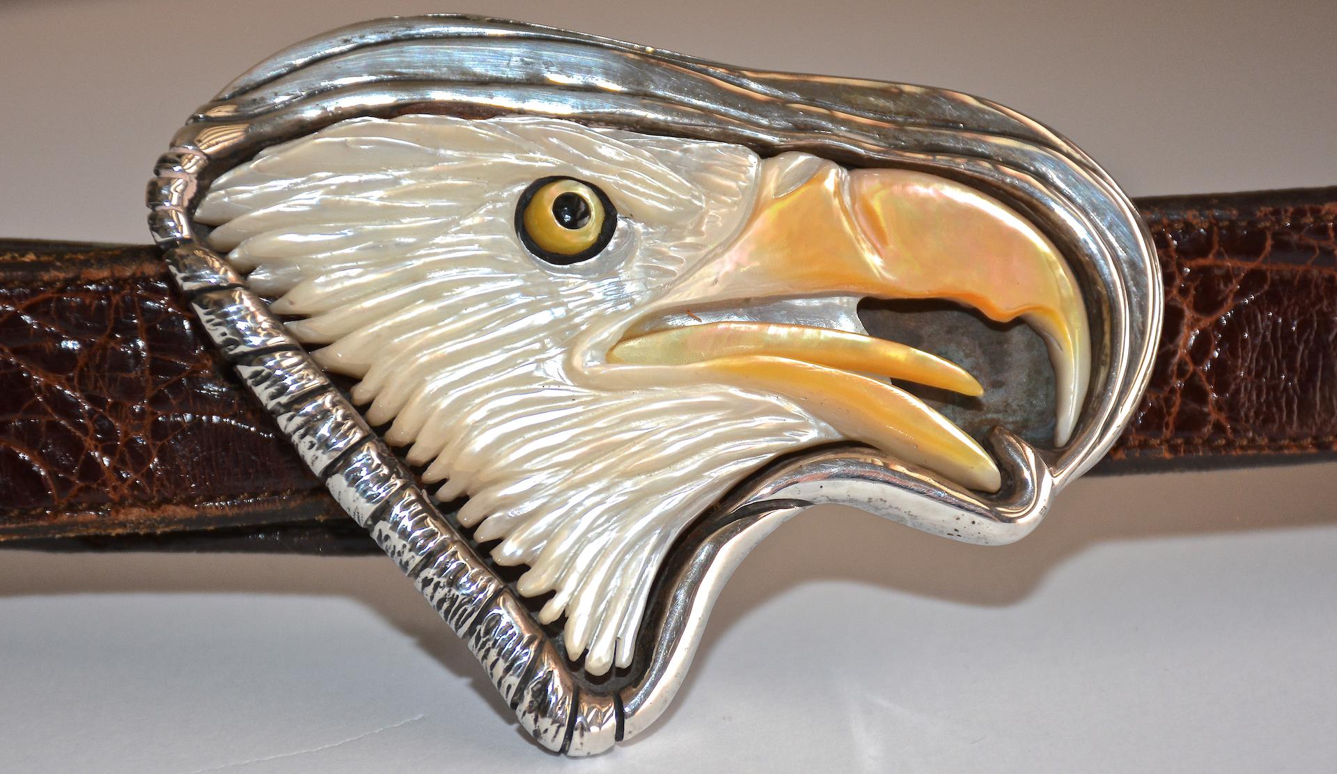 belt with eagle head