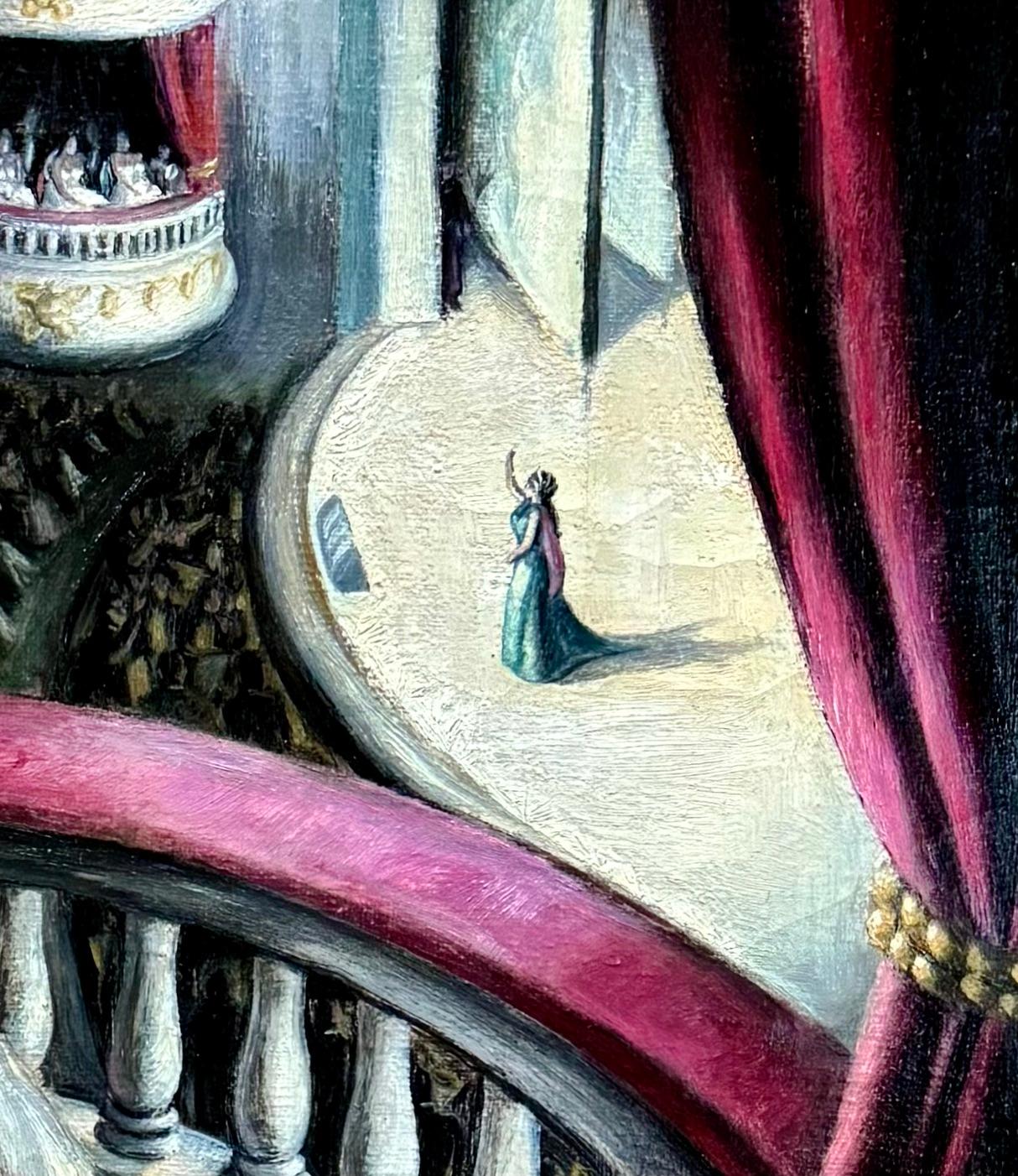 « À l'Opéra » WPA Réalisme social du milieu du 20e siècle Théâtre moderne de scène américaine

John Winters (1904 - 1983)
