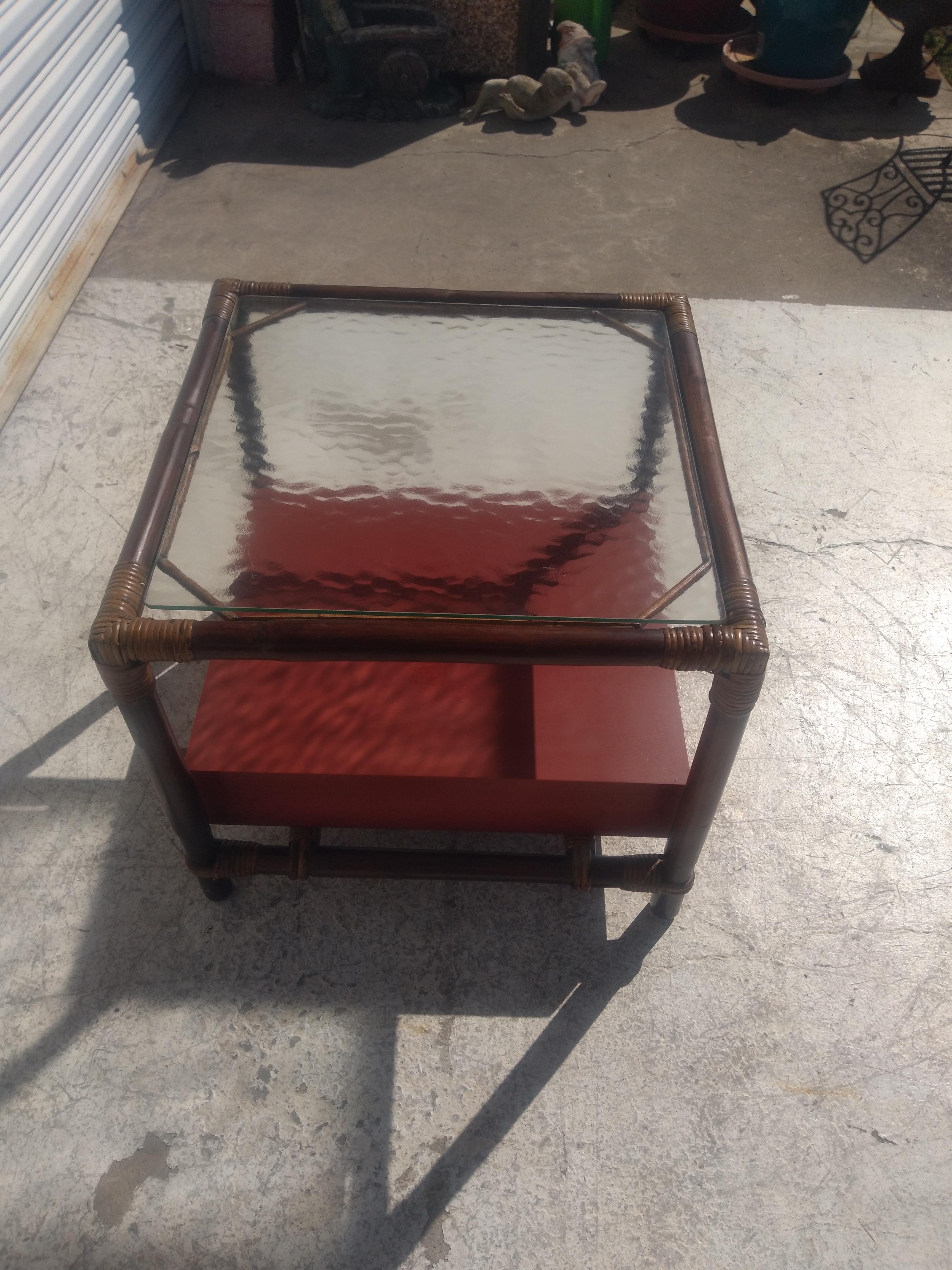 John Wisner for Ficks Reed Boho Chic End Table For Sale 1