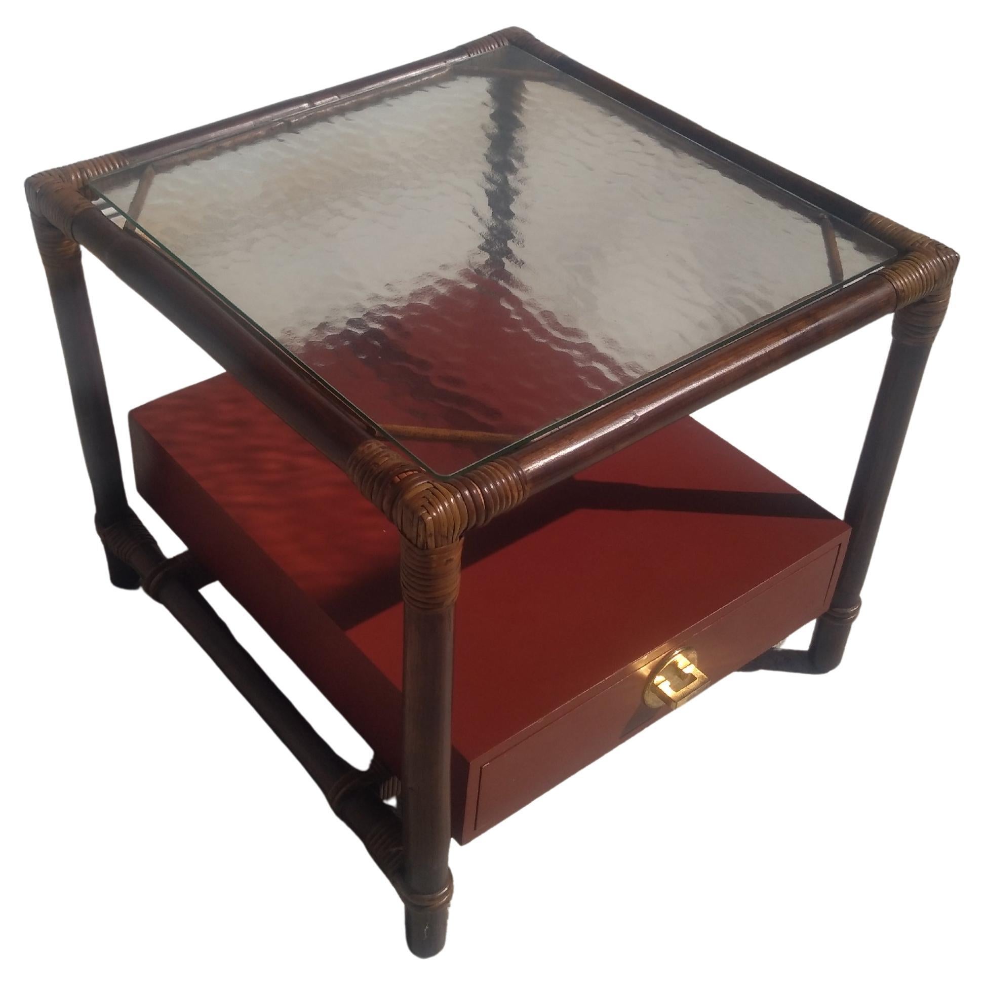 John Wisner für Ficks Reed Boho Chic End Table