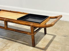 John Wisner per Ficks Reed - Tavolino Far Horizons - Rattan + Cane - 1954