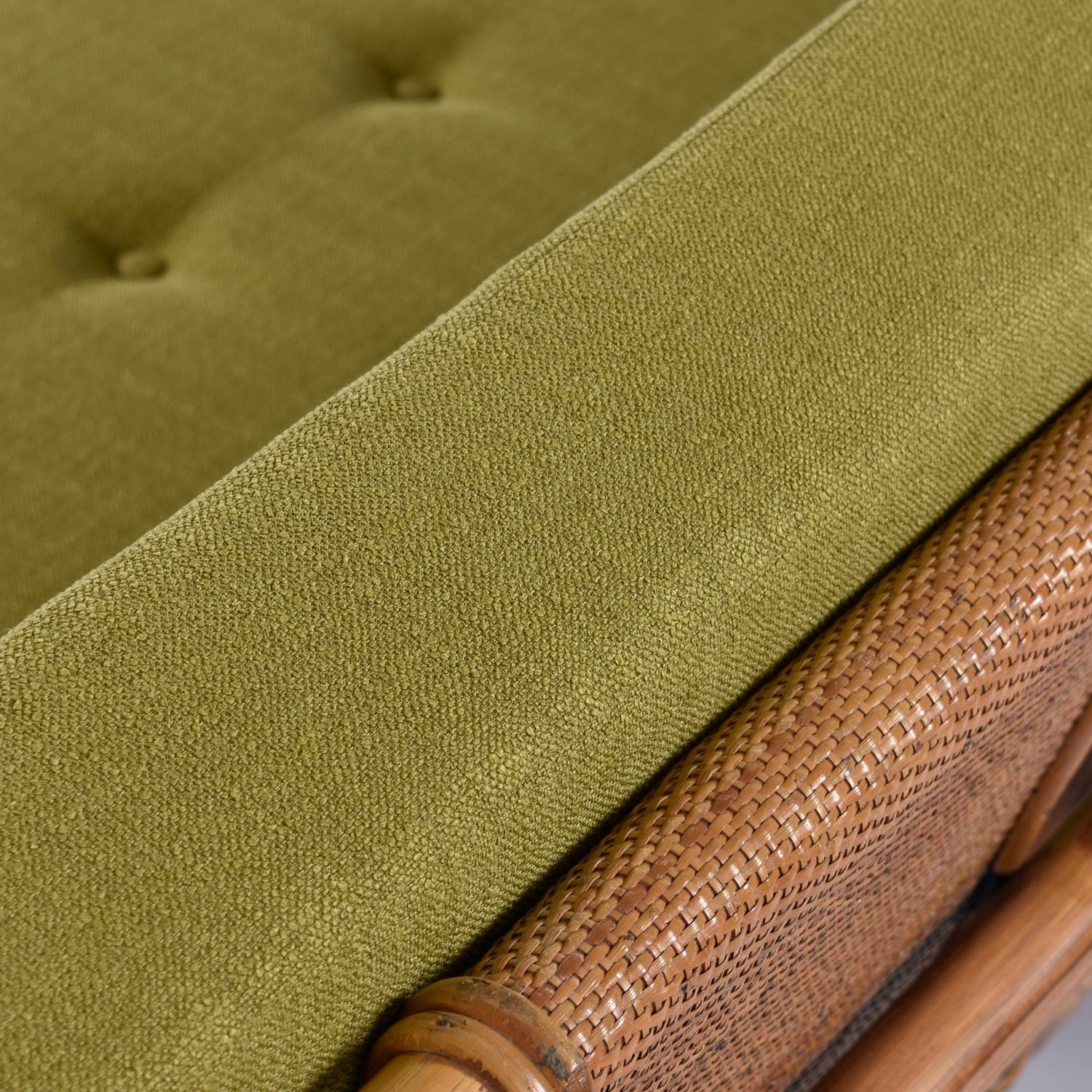 John Wisner for Ficks Reed Far Horizons Collection Bamboo Rattan Sofa Couch 2