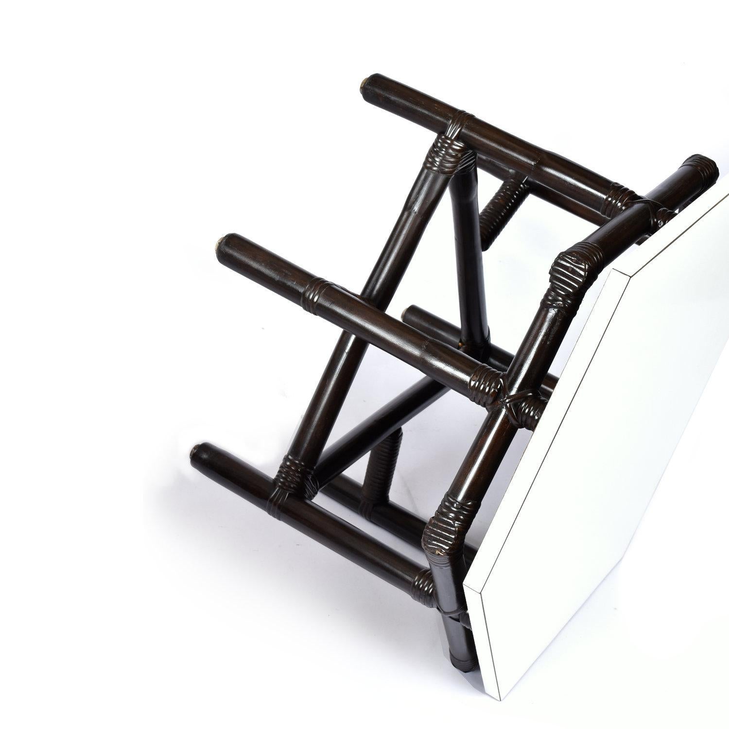 John Wisner for Ficks Reed Far Horizons Chaises longues en rotin avec tables d'extrémité en vente 9
