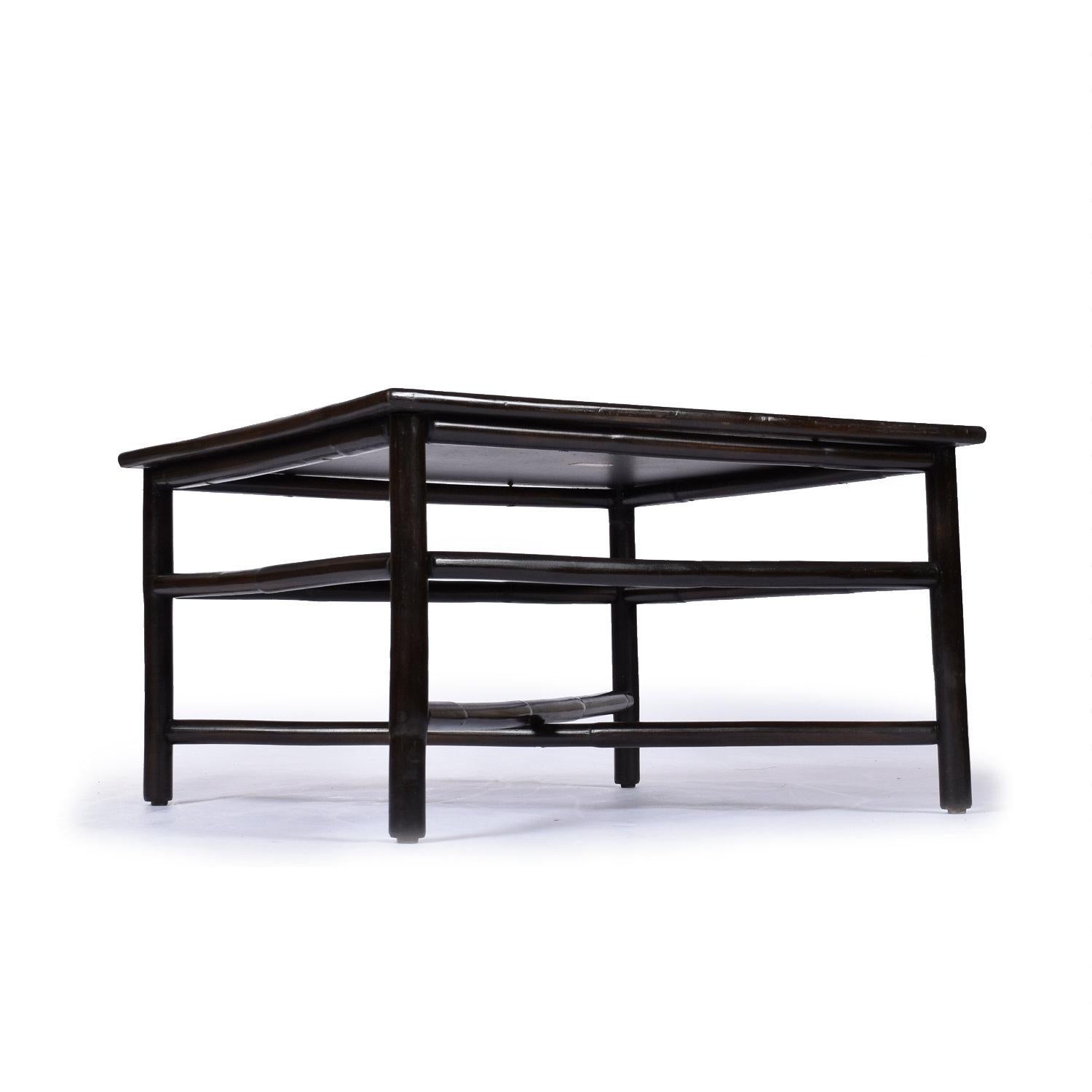 John Wisner for Ficks Reed Far Horizons Rattan Modular Sofa With End Table Set For Sale 5
