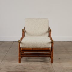 John Wisner for Ficks Reed Lounge Chair and Ottoman