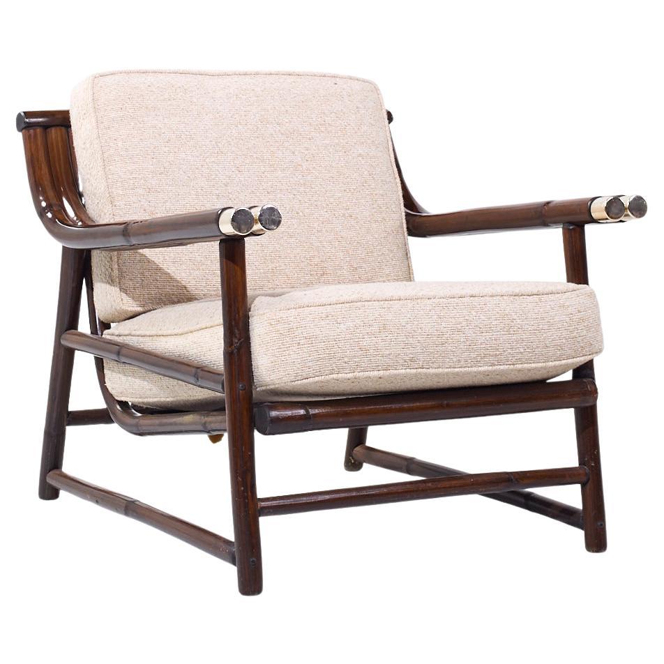 John Wisner for Ficks Reed Mid Century Bamboo Lounge Chair
