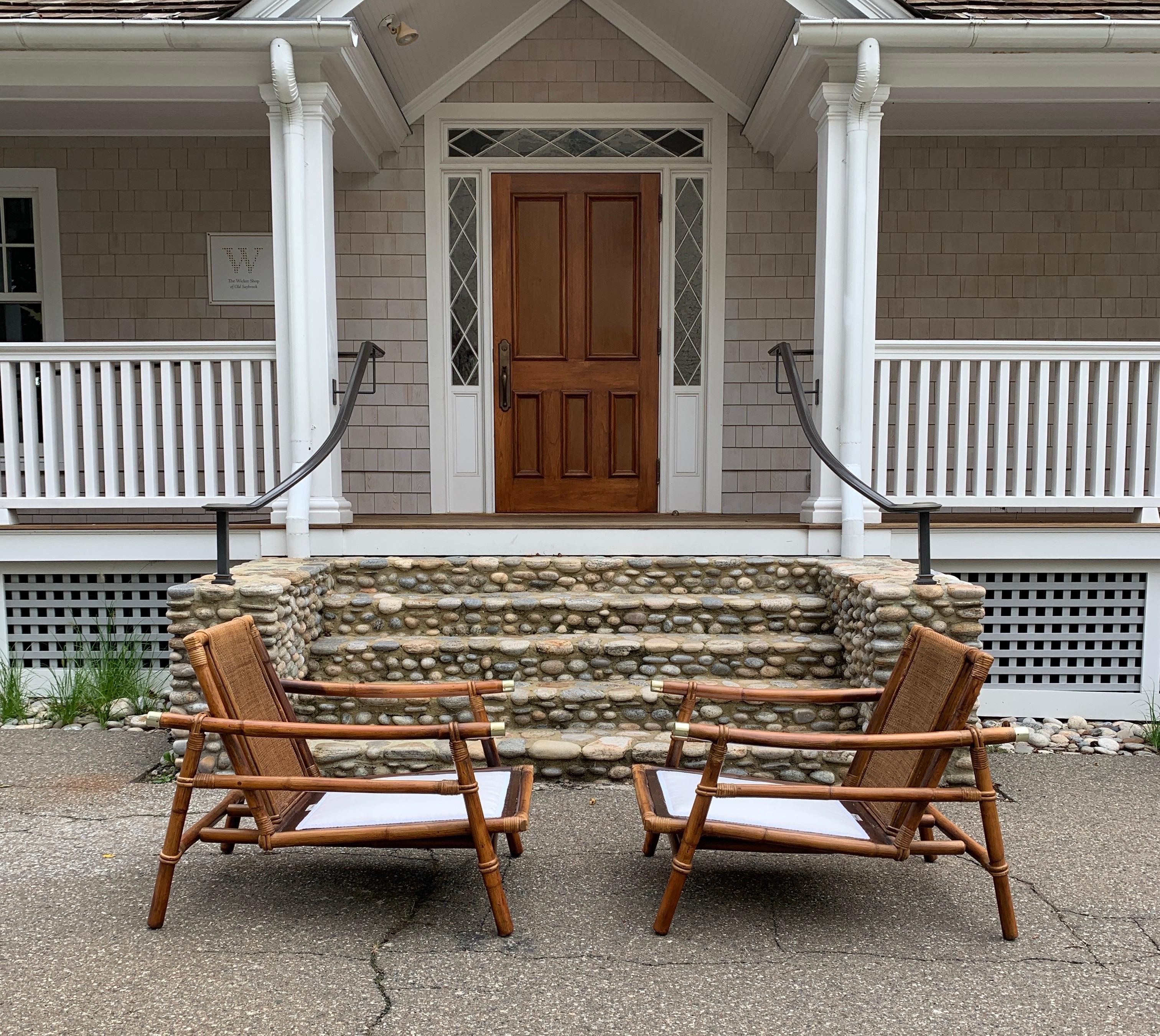 John Wisner for Ficks Reed Midcentury Rattan Seating 5