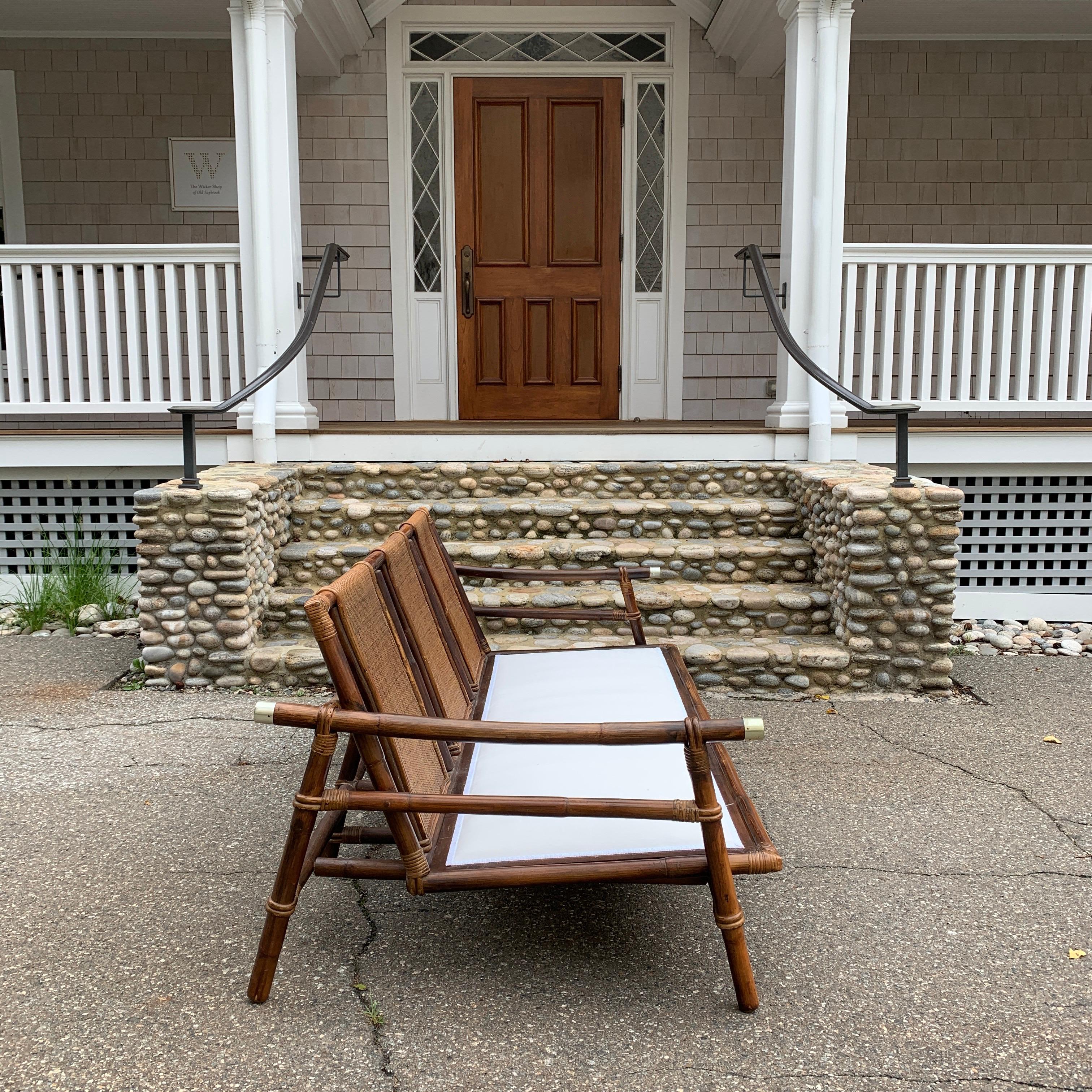 American John Wisner for Ficks Reed Midcentury Rattan Seating