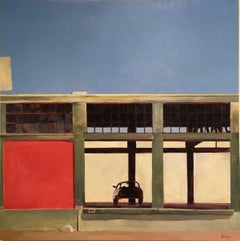 Trittico senza titolo" di John Wolfe, Pittura acrilica su pannello