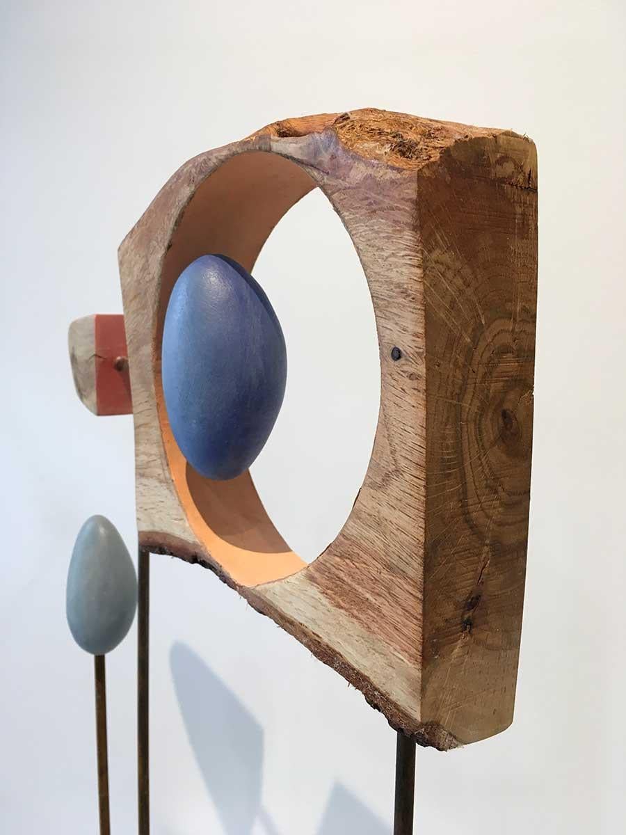John Wolfe's Mixed Media Abstract Sculpture, 