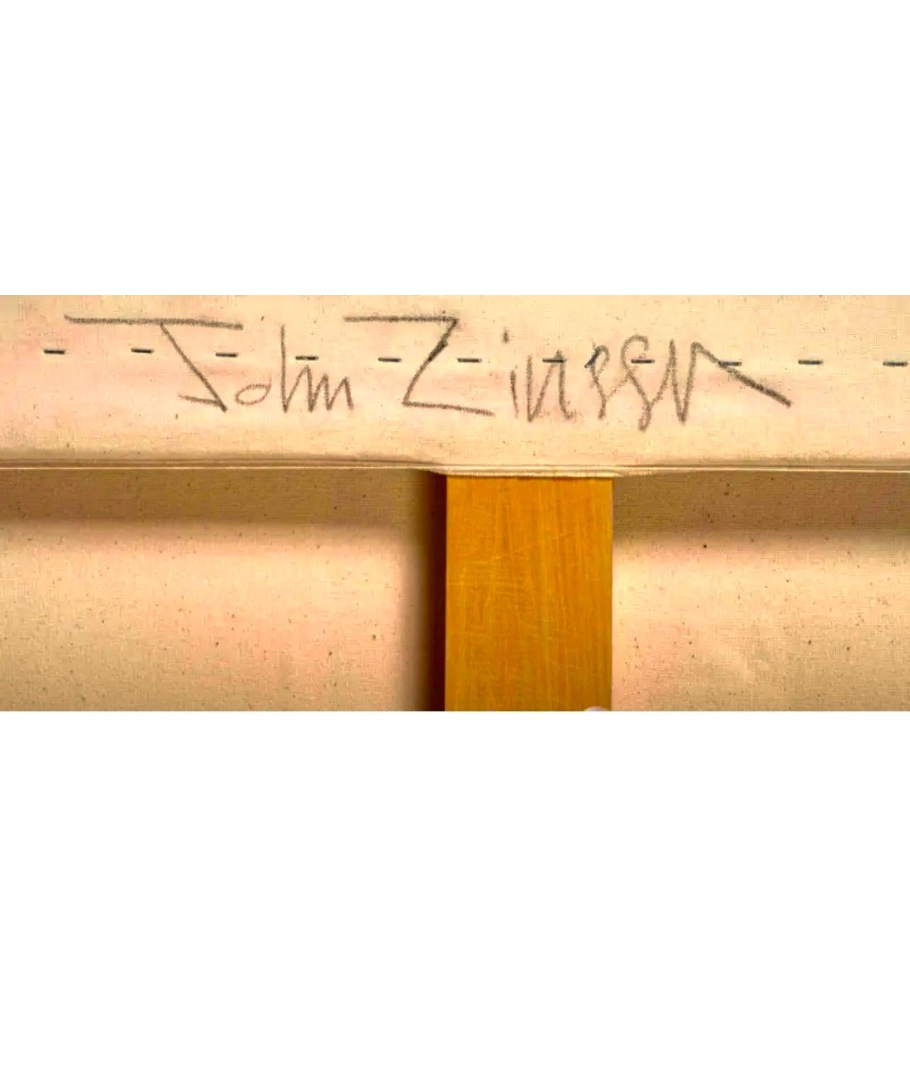 Großes Ölgemälde Farbfeld, Minimalist, Abstrakter Expressionist John Zinsser im Angebot 4