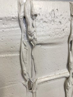 Abstrakte neue Architektur, Silber und Hellgrau