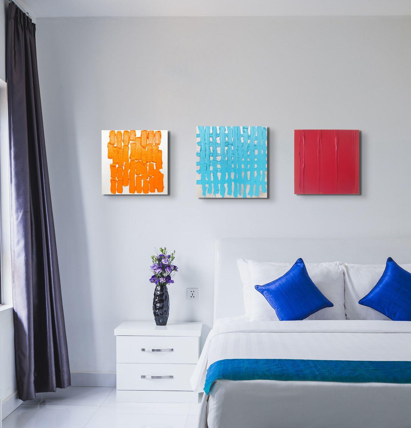 Visible Things, abstraction in Orange For Sale 3