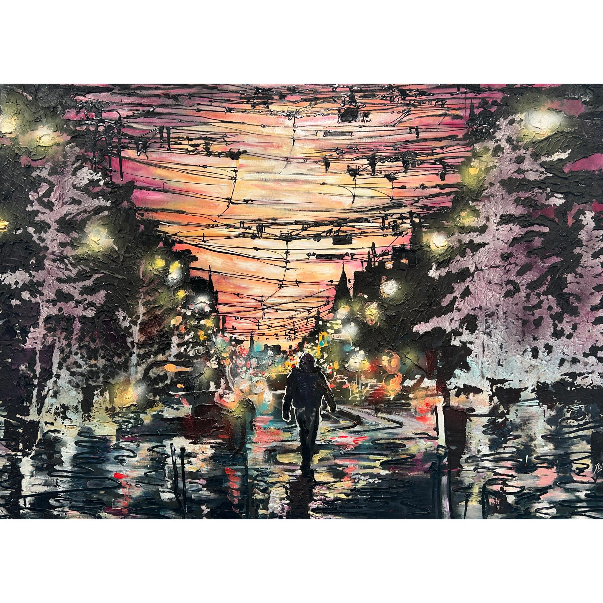 Abstract Painting di Johnathan Ball - Nightfigure
