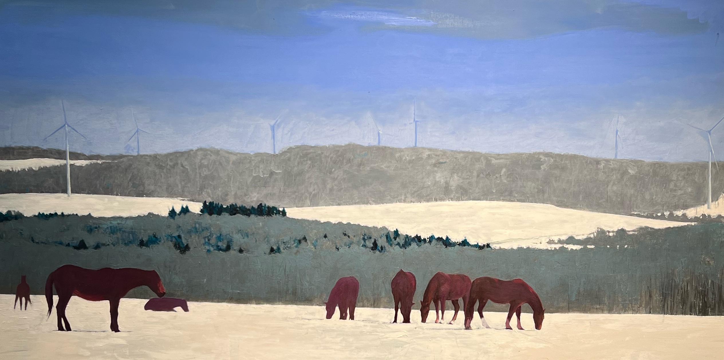 Johnathan Daly Landscape Painting - In the Wind