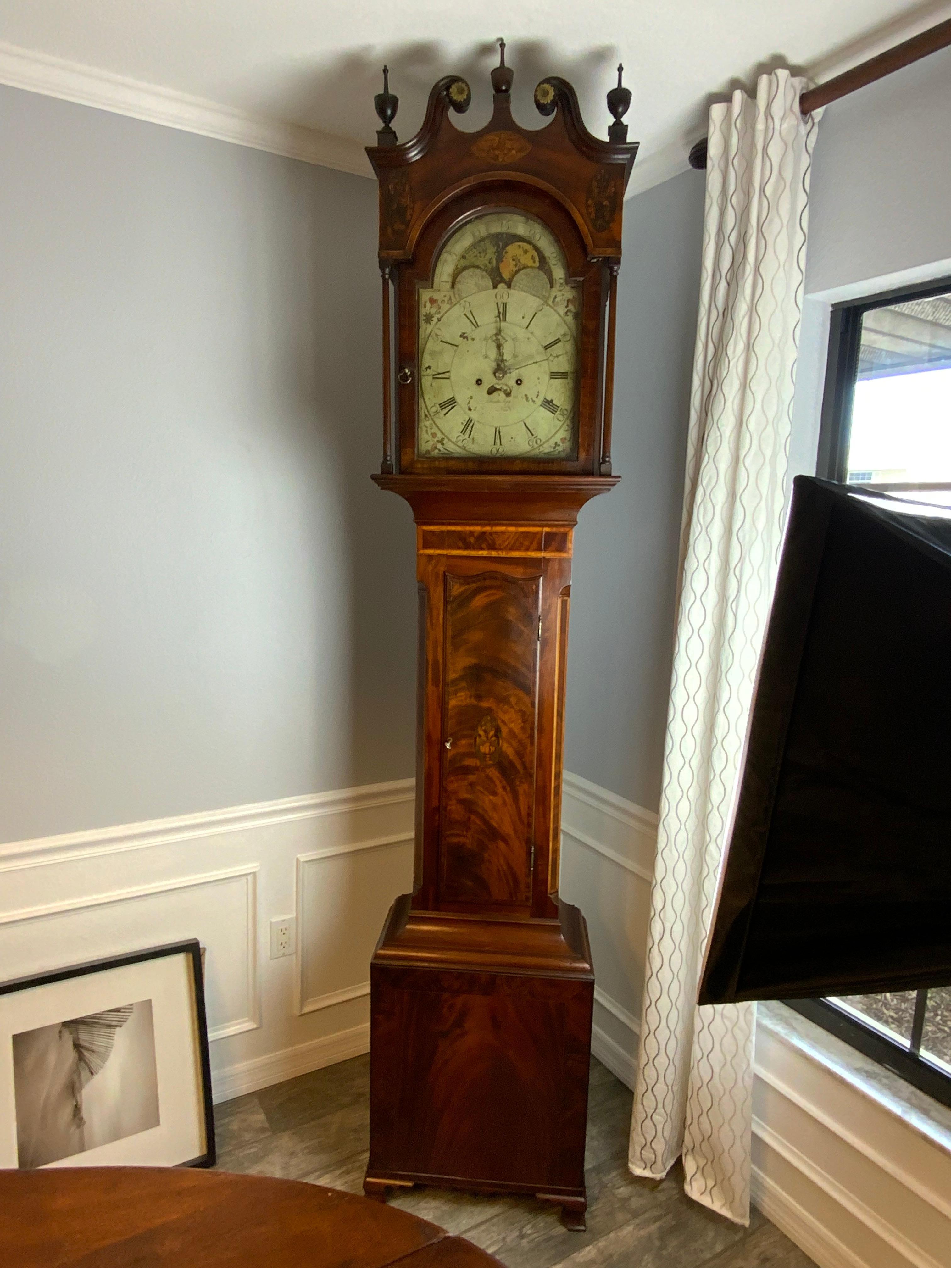 Johnathan Jessop Tall Case Clock For Sale at 1stDibs