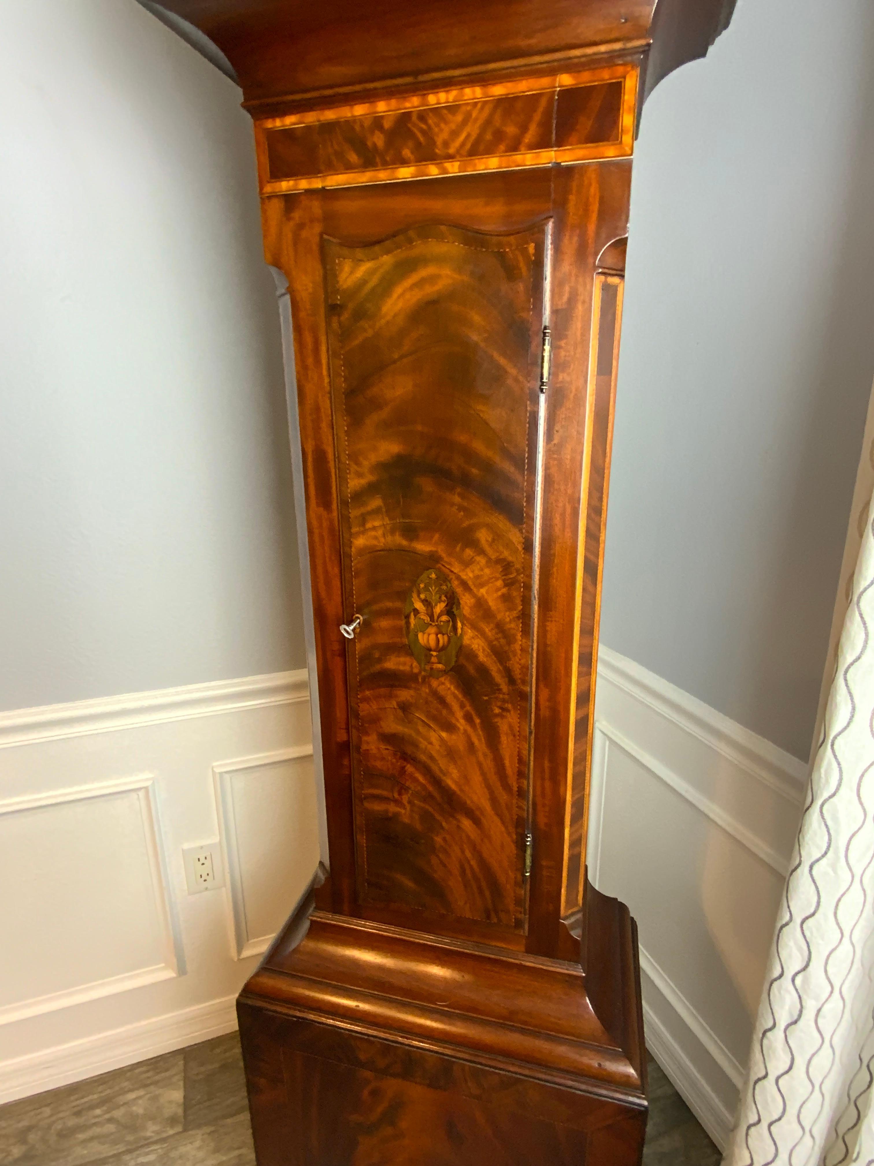 Johnathan Jessop Tall Case Clock For Sale at 1stDibs