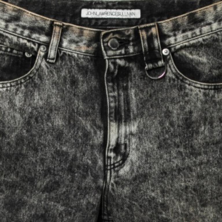 Johnlawrencesullivan Graue Denim-Shorts aus Denim M (Schwarz) im Angebot