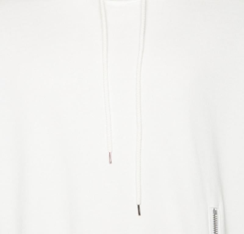 Esta sudadera con capucha de Johnlawrencesullivan se ha diseñado para ofrecer una sensación de lujo y comodidad sin renunciar al estilo. Se ha confeccionado en algodón blanco, con un detalle de cremallera que realza la parte delantera. Luce un