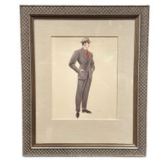Johnny Apollo & Sabrina Costume Design Prints by Edith Head, Pair