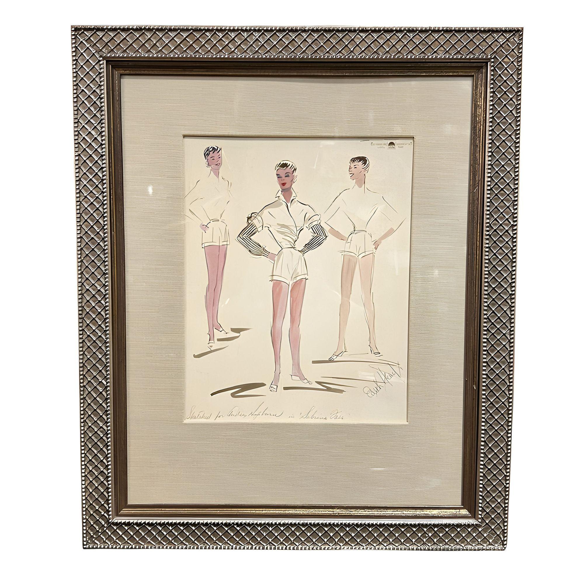 Papier Johnny Apollo & Sabrina Costume Design Prints by Edith Head, Pair en vente