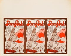 Johnny Cash Original Vintage Concert Poster, American, 1968